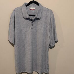 Grand Slam Textured Blue Polo Shirt